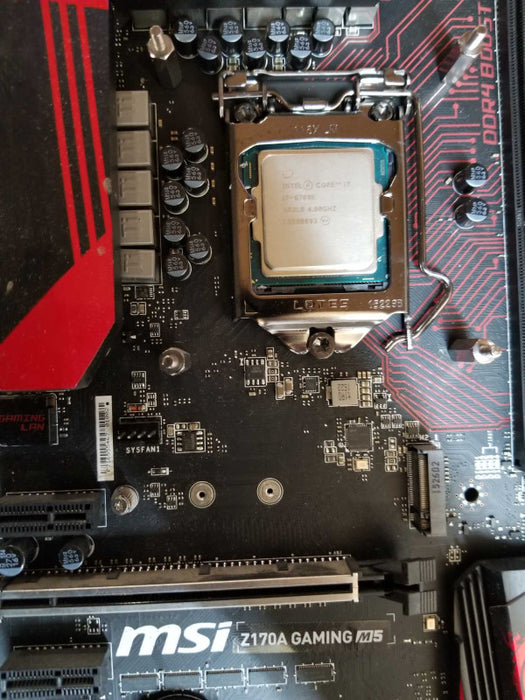 Motherboard - MSI Z170A GAMING M5 | Intel i7- 6700K CPU @4.00 GHz | AS-IS READ