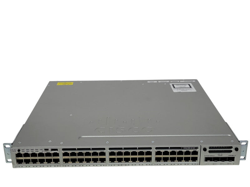 Cisco WS-C3850-48F-L 48-Port Gigabit PoE+ w/ C3850-NM-4-1G, 1x PWR-C1-715WAC _