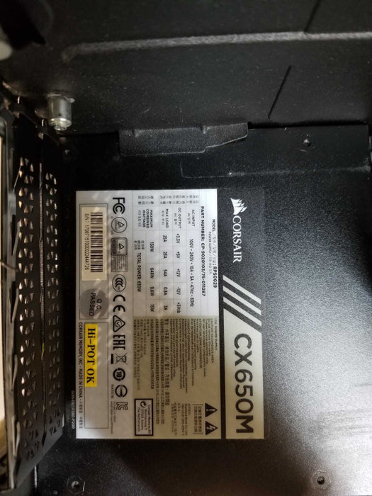 OMEN PC Case Chassis 25L + Corsair Power Supply CX650M