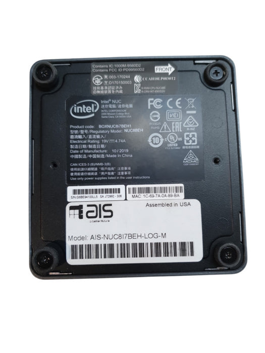 Intel NUC BOXNUC8i7BEH1, i7-8559U @ 2.7GHz, 16GB DDR4, No HDD/OS Q