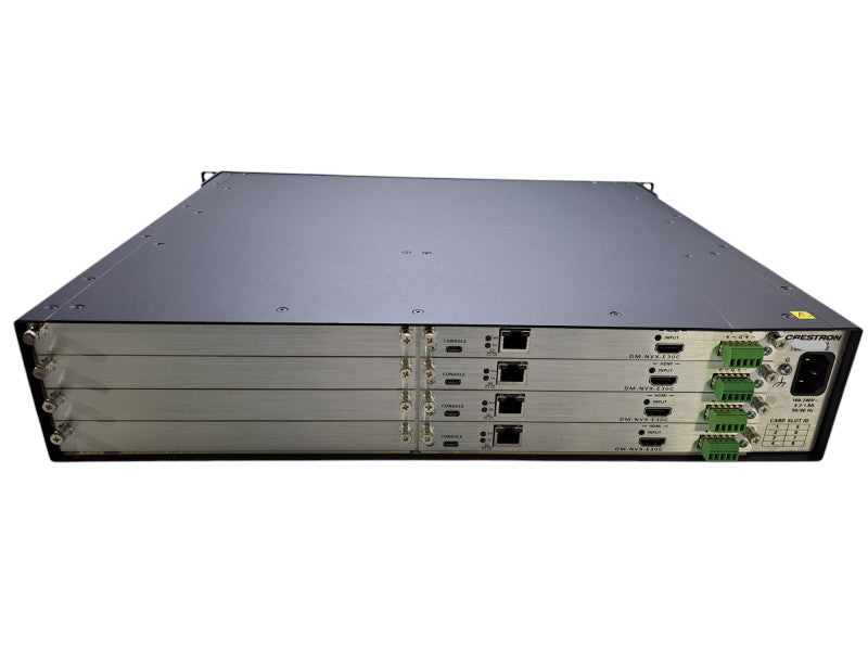 Crestron DMF-CI-8 | Digital Media Chassis w/ 4x DM-NVX-E30C Encoder Cards
