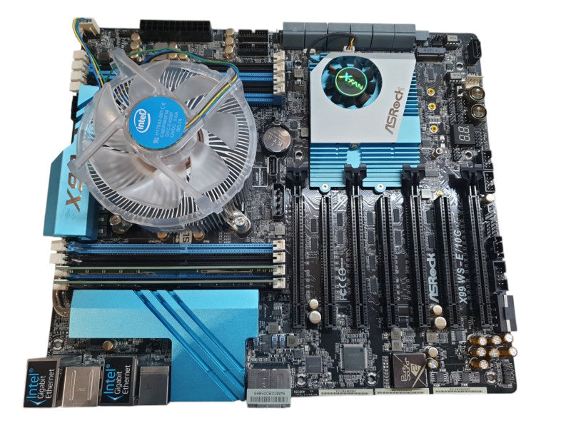 ASROCK X99 WS-E/10G LGA 2011-3, i7-5820K @ 3.3GHz, 16GB DDR4, NO I/O