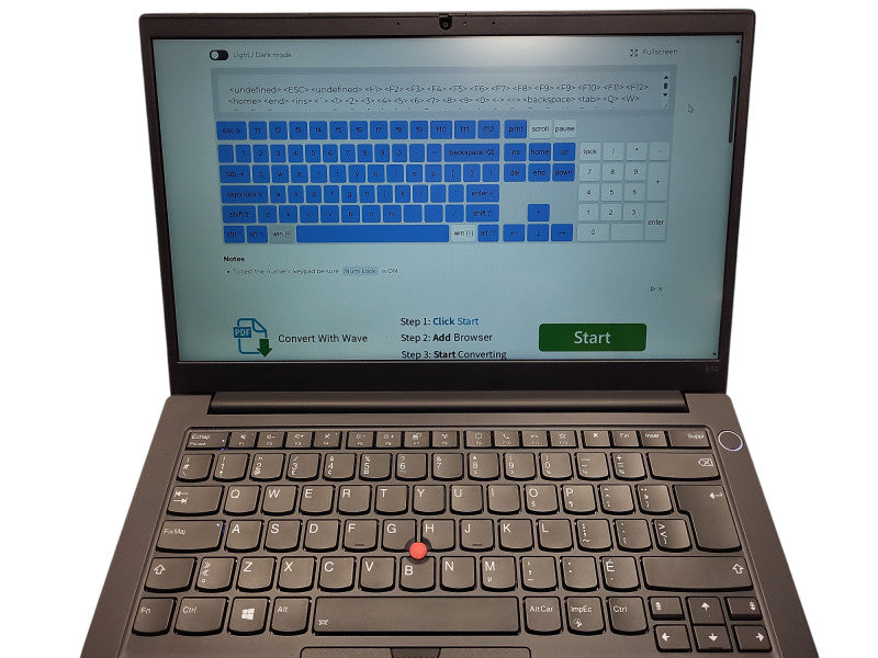 Lenovo ThinkPad E14 Gen2 i7-1165G7 16GB 256GB NVMe READ $ Lap200