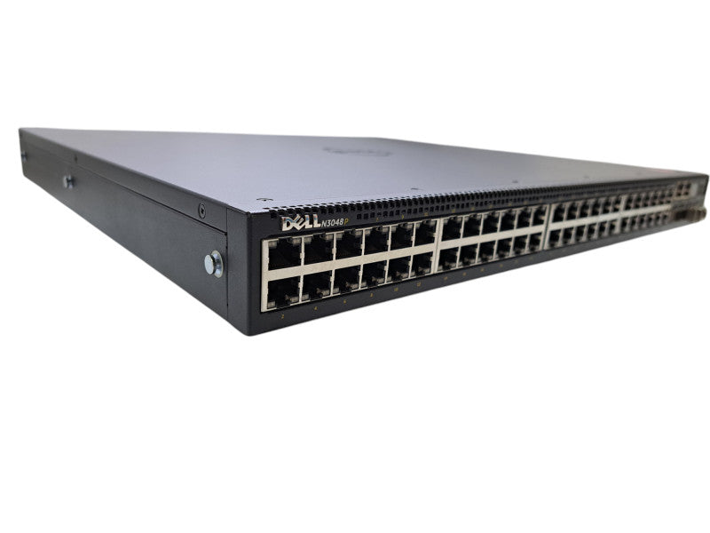 Dell N3048P | 48-Port Gigabit PoE+, 2x 10G SFP+ Managed Switch | 1x 1100W PSU