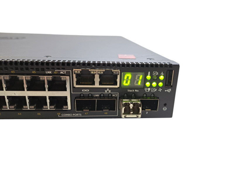 Dell N3048P | 48-Port Gigabit PoE+, 2x 10G SFP+ Managed Switch | 1x 1100W PSU