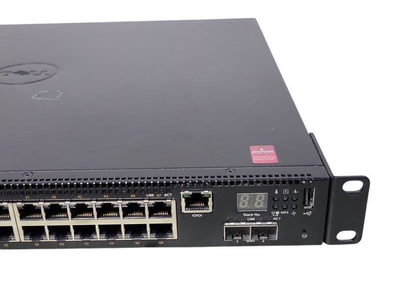 Dell N2048P 48 Port Gigabit PoE 10/100/1000 GbE 2x 10 GbE SFP+ Network Switch _