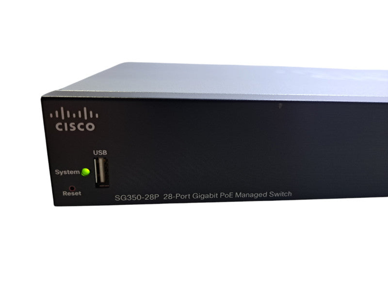 Cisco SG350-28P-K9 V03 | 28-Port Gigabit PoE Managed Switch | 4x SFP