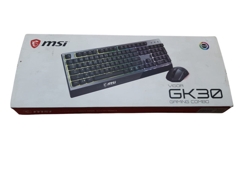 Open-Box MSI Vigor GK30 Gaming Combo, Wired Mouse and Keyboard