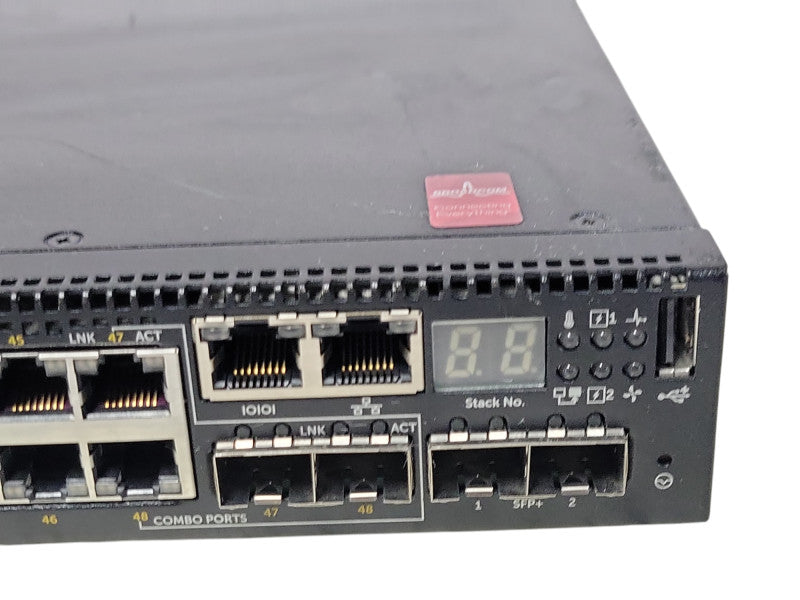 Dell Networking N3048P 48-Port PoE+ Network Switch w/ 2x Power Supplies, SEE _