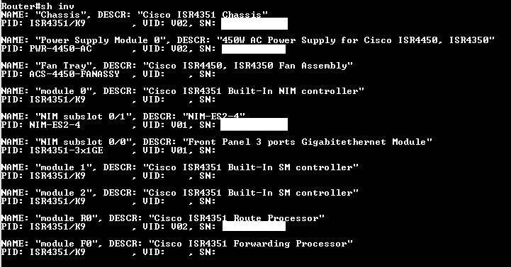 Cisco 4351 Integrated Services Router ISR4351 ISR4351/K9 w/ 1x PSU $