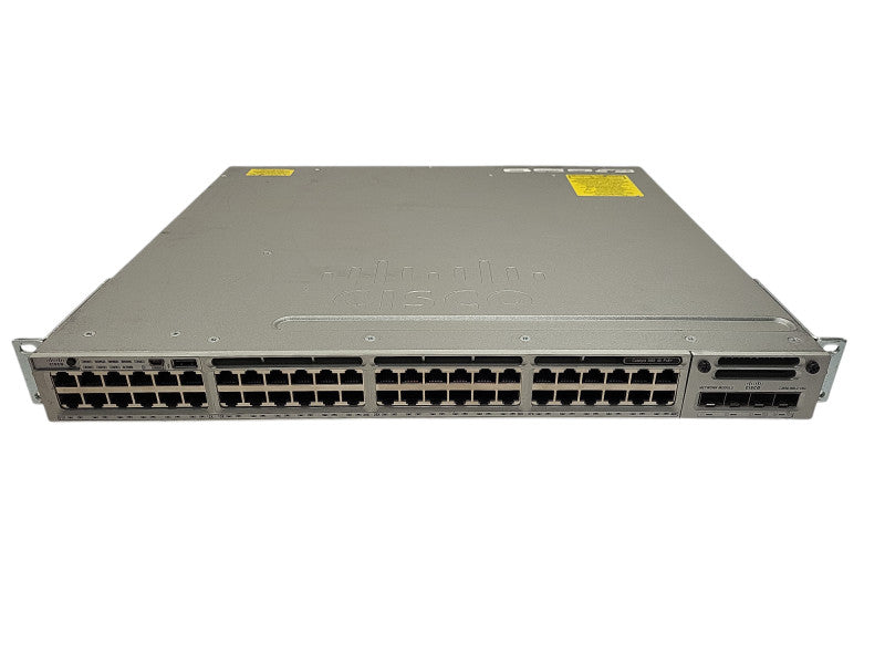 Cisco WS-C3850-48P-L 48-Port PoE+ Gigabit Switch w/ C3850-NM-2-10G, 715W PSU $