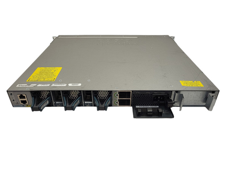 Cisco WS-C3850-48P-L 48-Port PoE+ Gigabit Switch w/ C3850-NM-2-10G, 715W PSU $