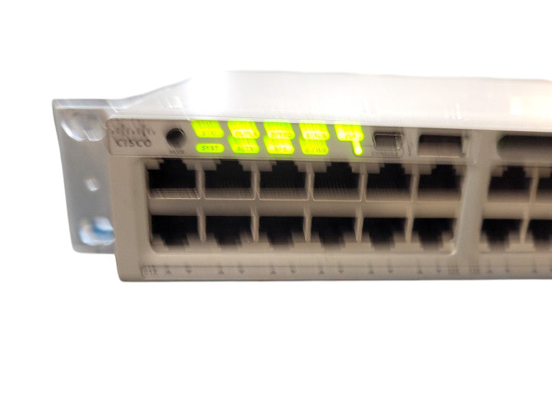 Cisco WS-C3850-48F-S 48-Port Gigabit PoE+ Switch No PSU READ Q$