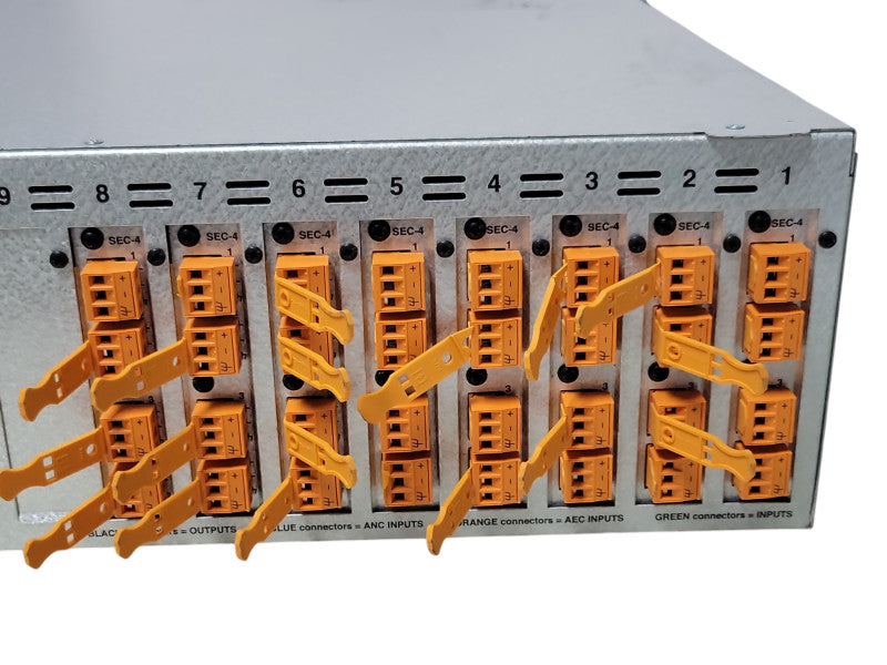 Biamp Tesira Server-IO Digital Audio W/ 1x SNC-1a, 1x DAN-1, 8x SEC-4, READ _
