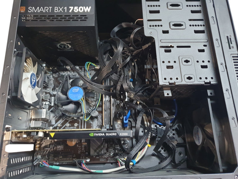 Custom PC, Gigabyte B360M DS3H, Core I7-8700 @ 3.2GHz, 16GB RAM, Quadro K2000