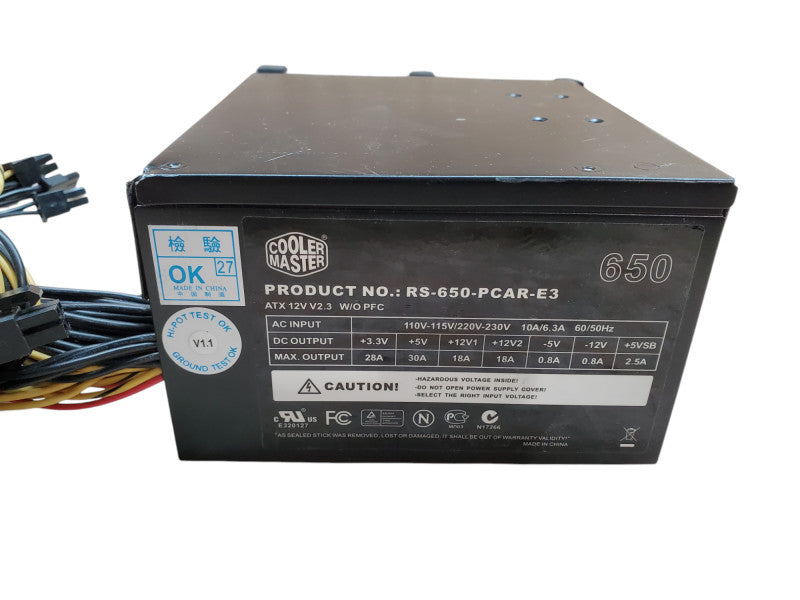 CoolerMaster RS-650-PCAR-E3 | 650w Desktop Power Supply