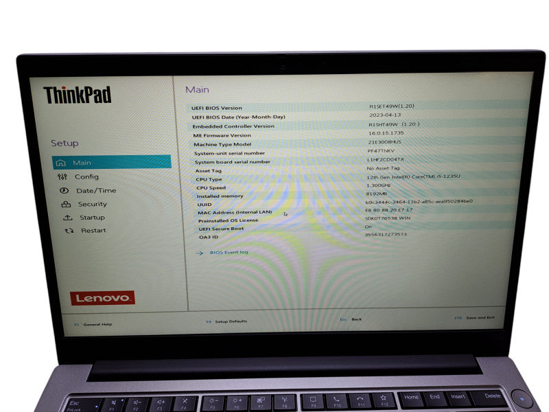 Lenovo ThinkPad E14 Gen 4 | Core i5-1235U @1.30GHz, 8GB DDR4, No SSD *READ*  Lap200