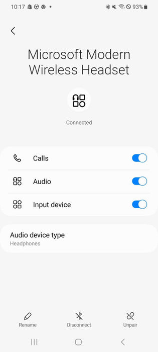 Microsoft Modern Wireless Bluetooth Headset Q_