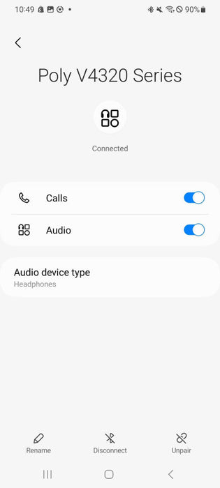 polycom poly V4320 Series Wireless Bluetooth Headset only Q_