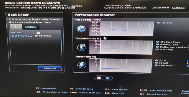 Intel NUC - Core i7-6770HQ | 32GB RAM | 256GB NVMe %