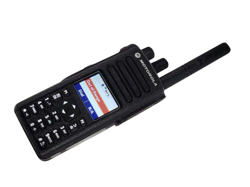 MOTOROLA XPR7550e UHF MotoTRBO PORTABLE RADIO AAH56RDN9RA1AN, READ _