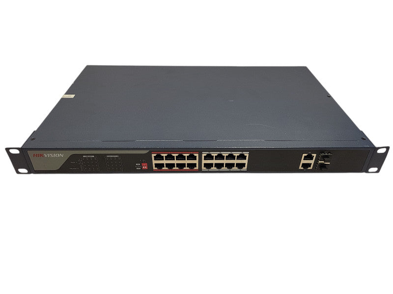 Hikvision 16 Port PoE Switch, 230W Unmanaged Gigabit DS-3E0318P-E $