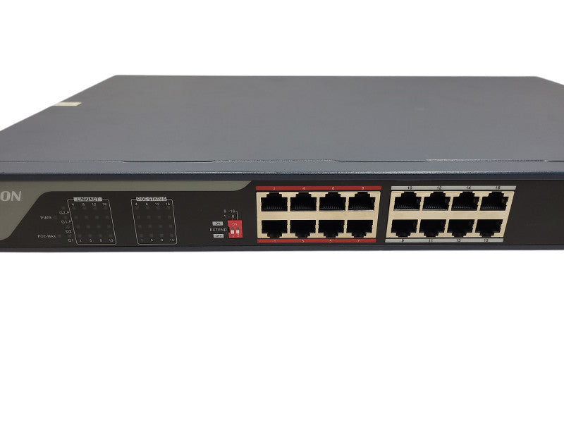 Hikvision 16 Port PoE Switch, 230W Unmanaged Gigabit DS-3E0318P-E $