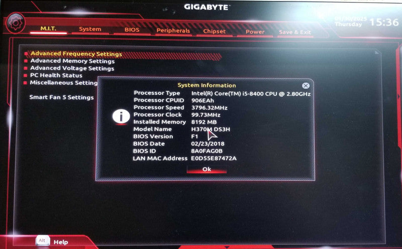 [READ] Custom PC Tower | GIGABYTE H370M | Intel i5-8400 @2.80GHz | 8GB RAM