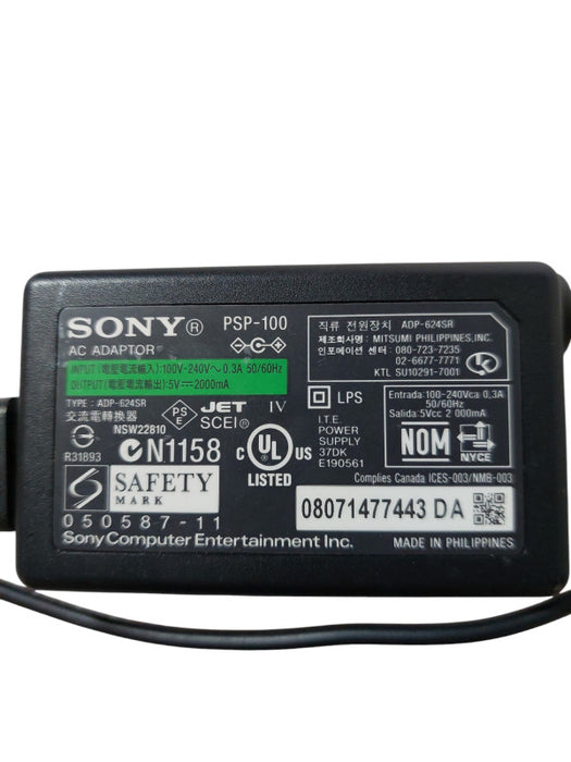 Sony PSP AC 5V 2000mA Adaptor Model: PSP-100 =