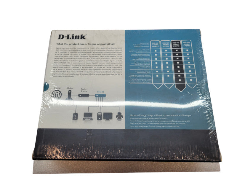 D-Link 5-Port Gigabit Metal Desktop Swtich (DGS-105) Q%