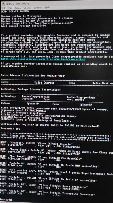 CISCO ISR4331/K9 - ISR 4331 - Integrated Service Router  _