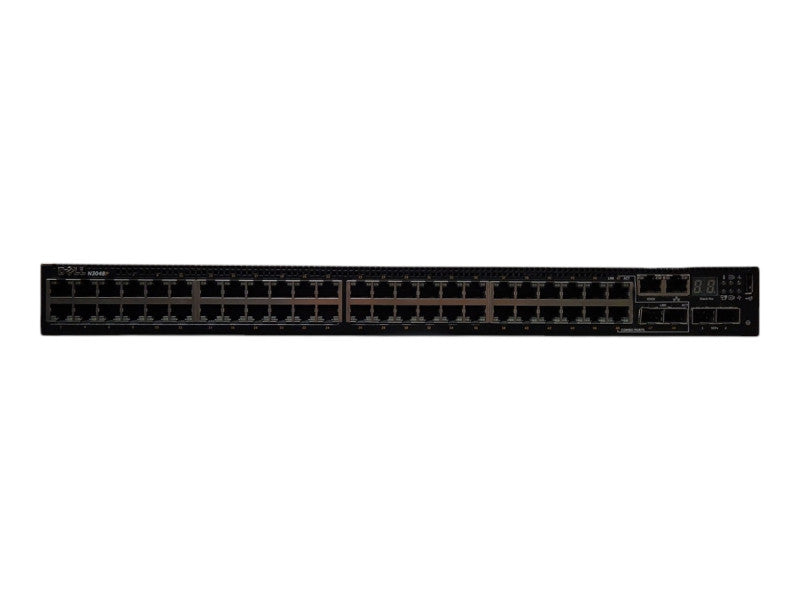Dell N3048P, 48-Port Gigabit PoE+, 2x 10G SFP+ Managed Switch, 1x 1100W PSU