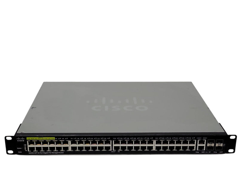 Cisco SG350-52P-K9 52-Port Gigabit PoE Managed Ethernet Switch  _