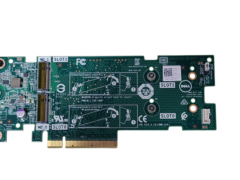 Dell Boss Card M.2 X2 Dell M2 Card PCIe x8 0M7W47, No SSD _