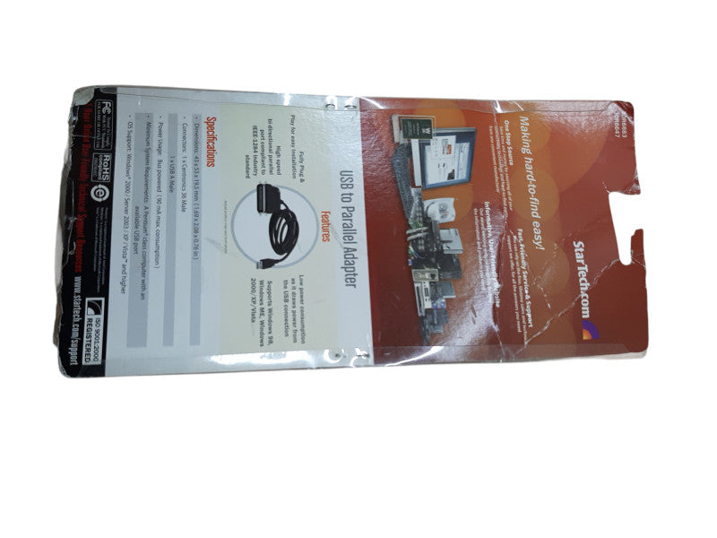 StarTech.com 6 ft. (1.8 m) USB to Parallel Port Adapter - IEEE-1284 Male/Male