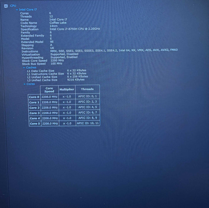 Dell Precision 7730 i7-8750H@2.2GHz Intel UHD 630 GPU 32GB RAM 512GB SSD  Lap200