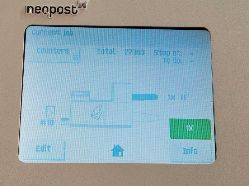 Neopost DS-63 DS63 Inserter -Meter: 27K Clicks  %