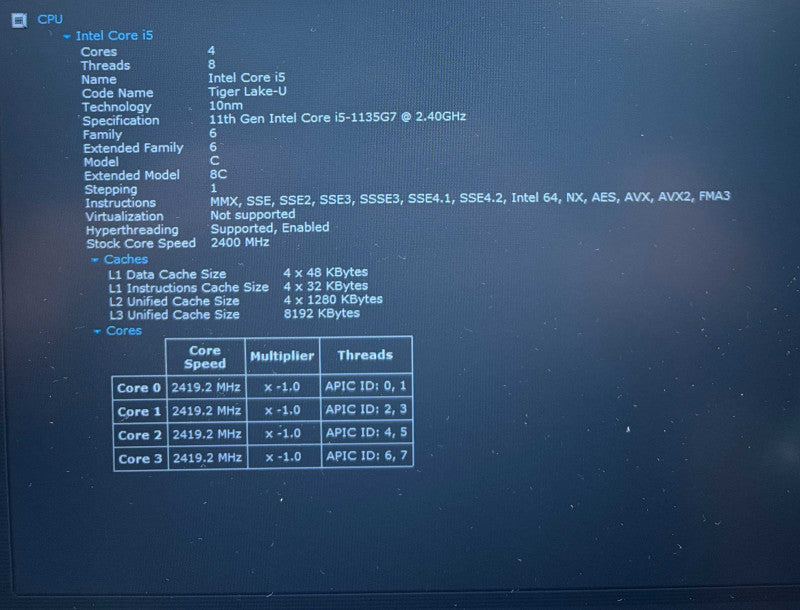 Lenovo ThinkPad E14 i5-1135G7@2.4GHz 16GB RAM 256GB SSD FRENCH KEYBOARD  Lap200
