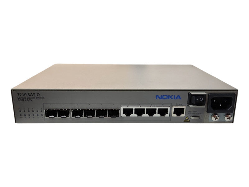 Nokia Alcatel Lucent 7210 SAS-D 6-SFP/4-TX Service Access Switch