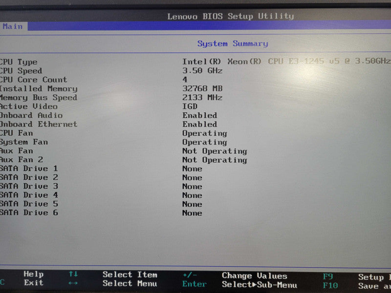 Lenovo ThinkStation P310 | Xeon E3-1245 v5 @3.50GHz, 32GB DDR4, No GPU/HDD's  !