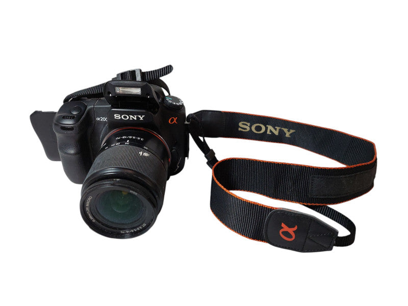 Sony Digital SLR Camera Model: DSLR-A200 w Lens 0.38m/1.3ft Macro Sony  =