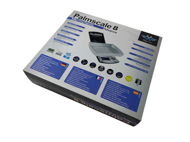 PalmScale 8.0 - 800 Gram Capacity with 2 Weights  Q=