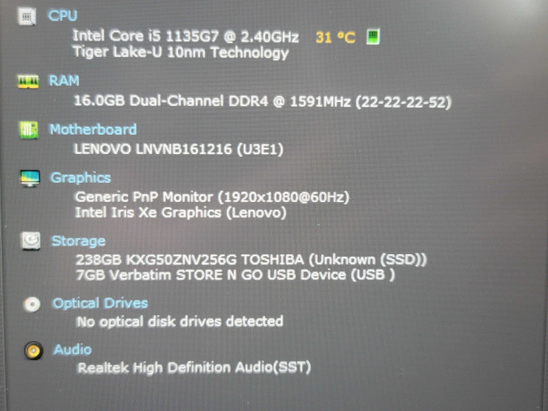 Lenovo ThinkBook 14 G2 ITL| i5-1135G7| 16GB DDR4| 256GB SSD  β Lap200