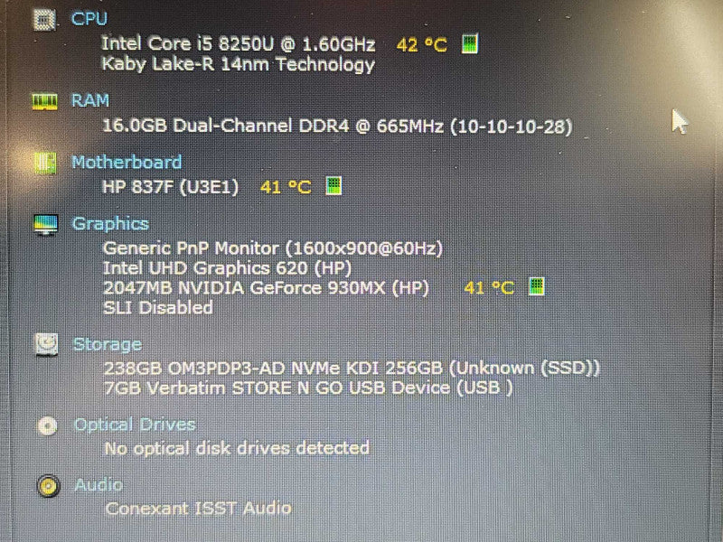 HP ProBook 470 G5 17" | i5-8250| 16GB DDR4| GeForce 930MX| 256GB SSD  β BudLap