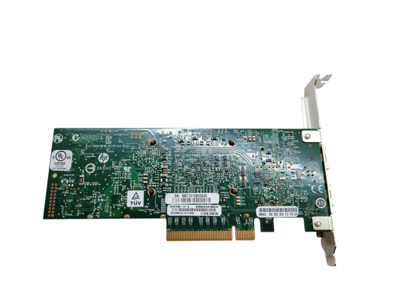 HP 2-Port 10Gb 530SFP+ PCIe x8 Network Adapter Card P/N: 656244- Q%