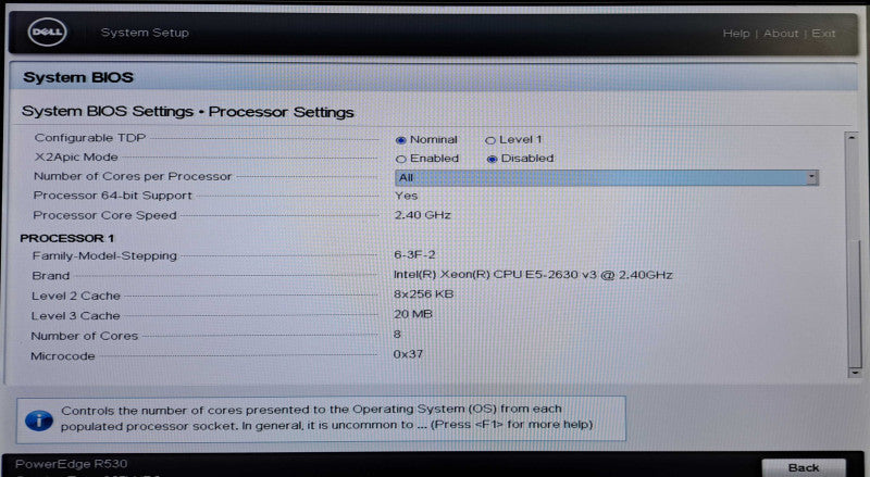 Dell R530 2U 8x 3.5" | 1x Xeon E5-2630 v3 @2.40GHz, 32GB DDR4, H330 Mini RAID