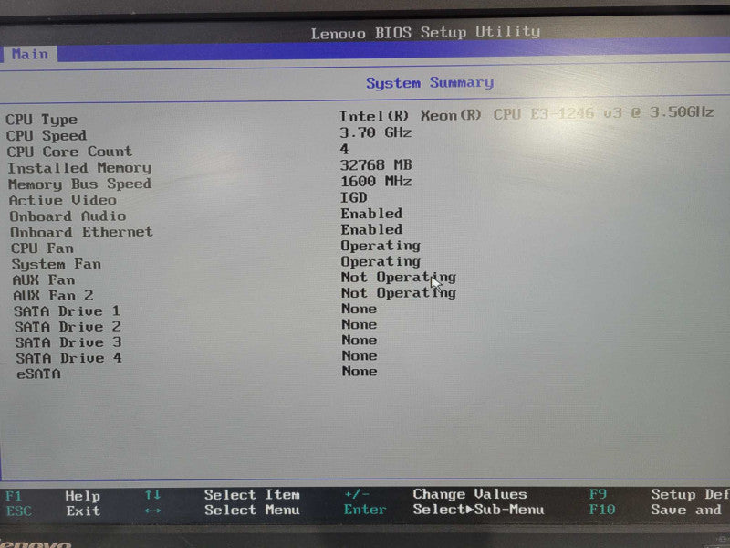 Lenovo ThinkStation P300 | Xeon E3-1246 v3 @ 3.50 | 32GB DDR4 | No HDD !