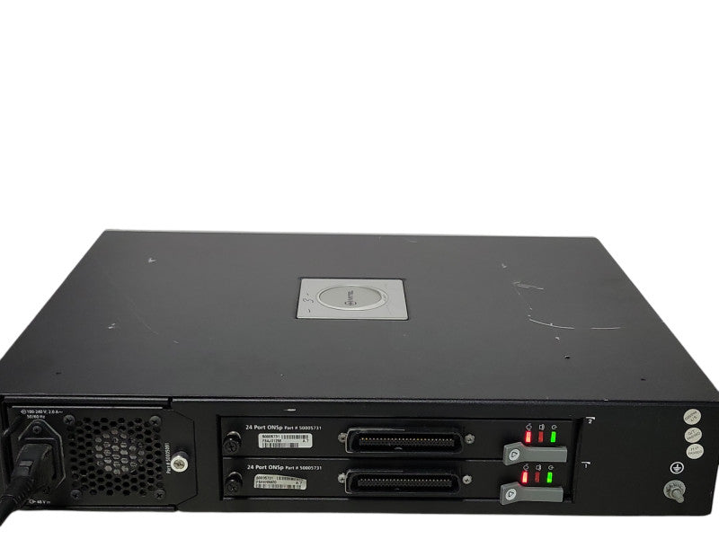 MITEL 50005105 ASU II ANALOG SERVICES UNIT w/2x 24-Port ONS Card 50005731 _