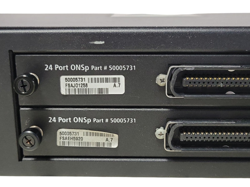 MITEL 50005105 ASU II ANALOG SERVICES UNIT w/2x 24-Port ONS Card 50005731 _