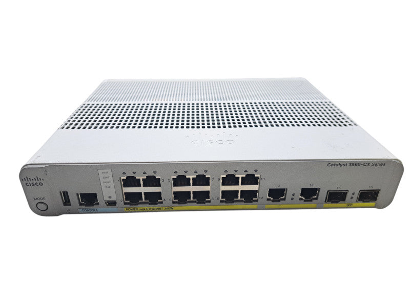 Cisco WS-C3560CX-12PC-S V02 | 12-Port Gigabit PoE+ 240W Silent Switch